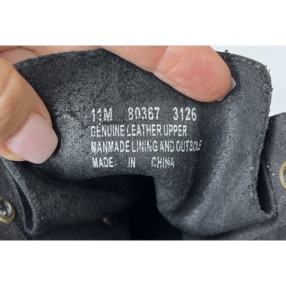 Timberland Women Ankle Boots Black Nubuck Leather Wedge Heels Bootie Sz 11 - Picture 10 of 10